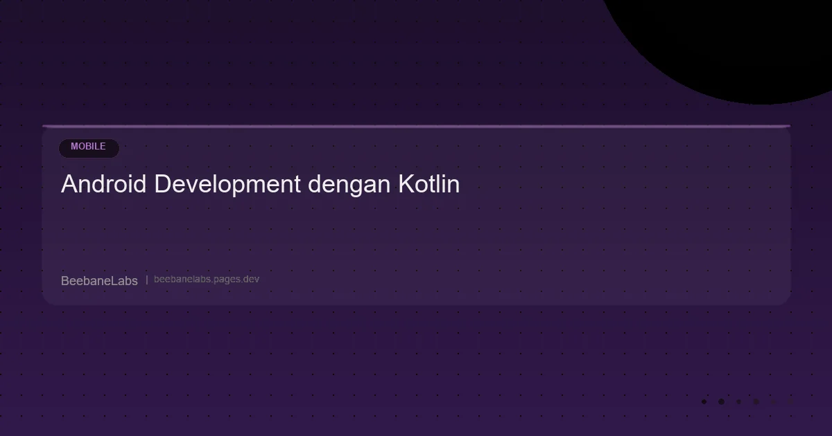 Artikel: Android Kotlin