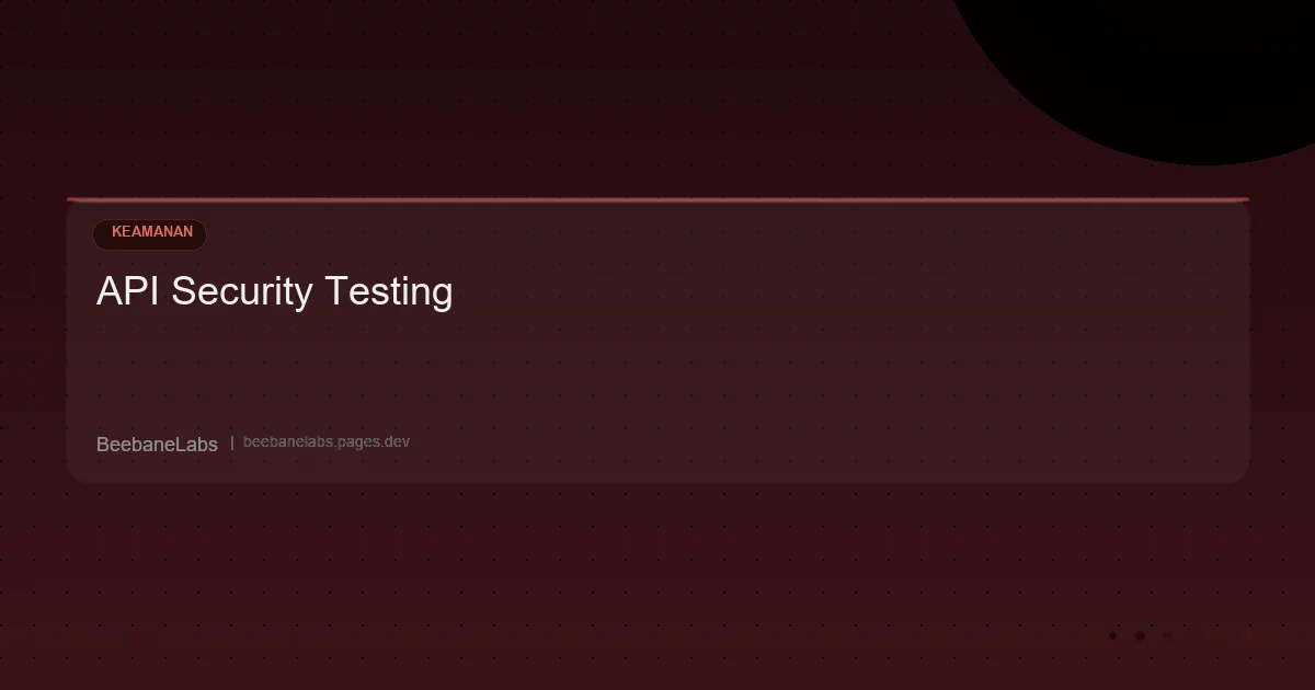 Artikel: Api Security Testing