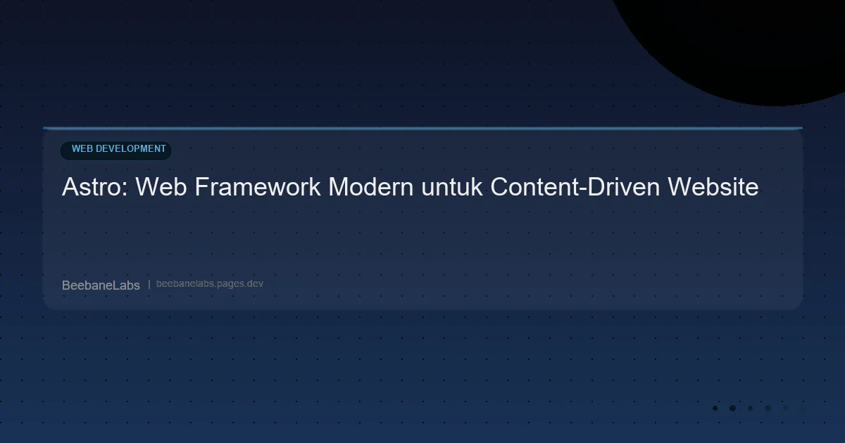 Artikel: Astro Framework