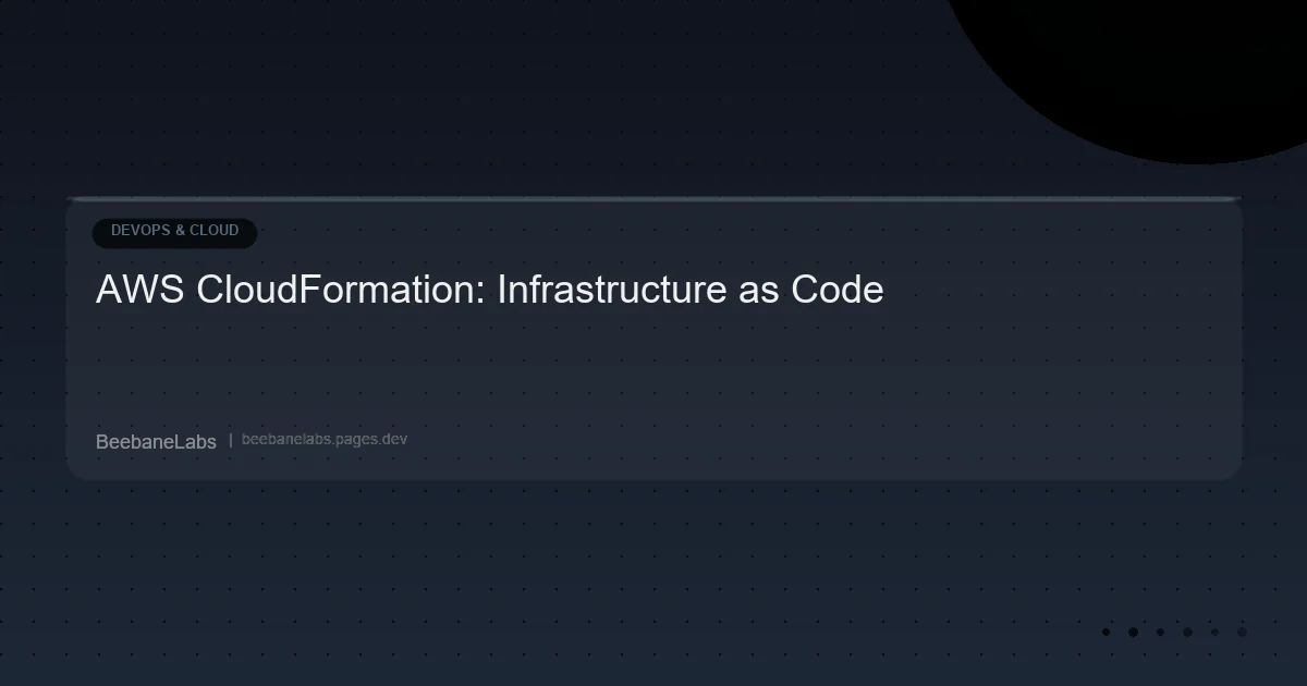 Artikel: Aws Cloudformation