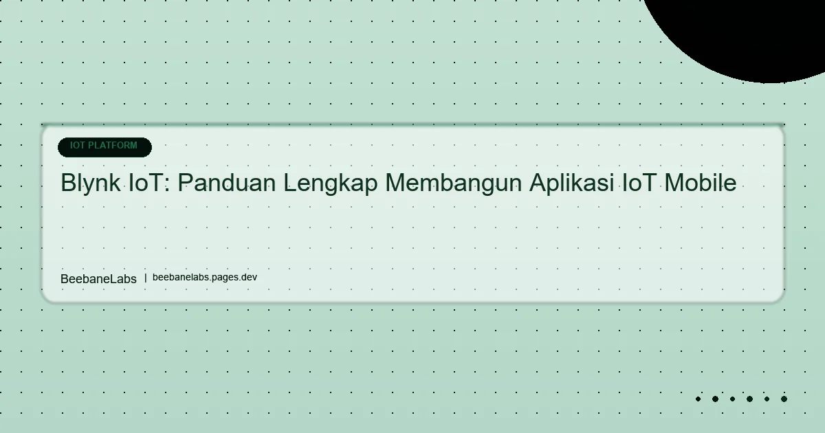 Artikel: Blynk Iot