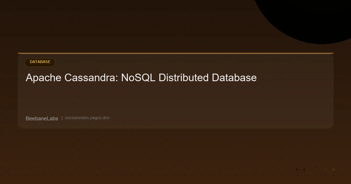 Artikel: Cassandra Basics