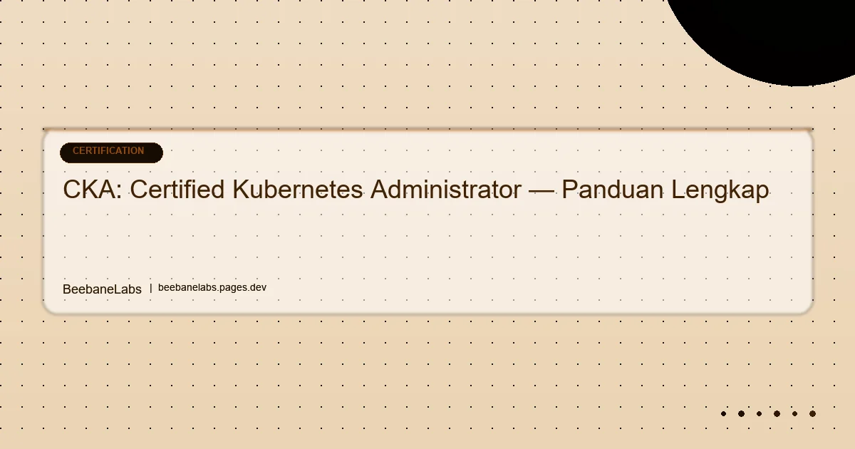 Artikel: Cert Kubernetes Cka