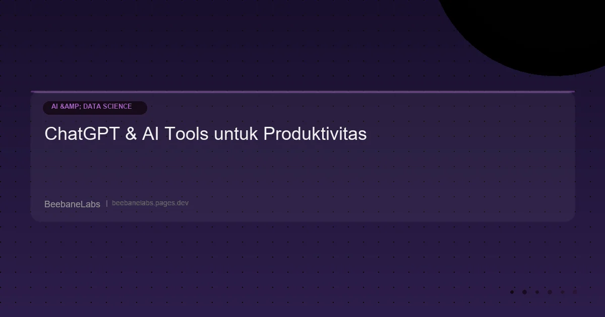 Artikel: Chatgpt Ai Tools