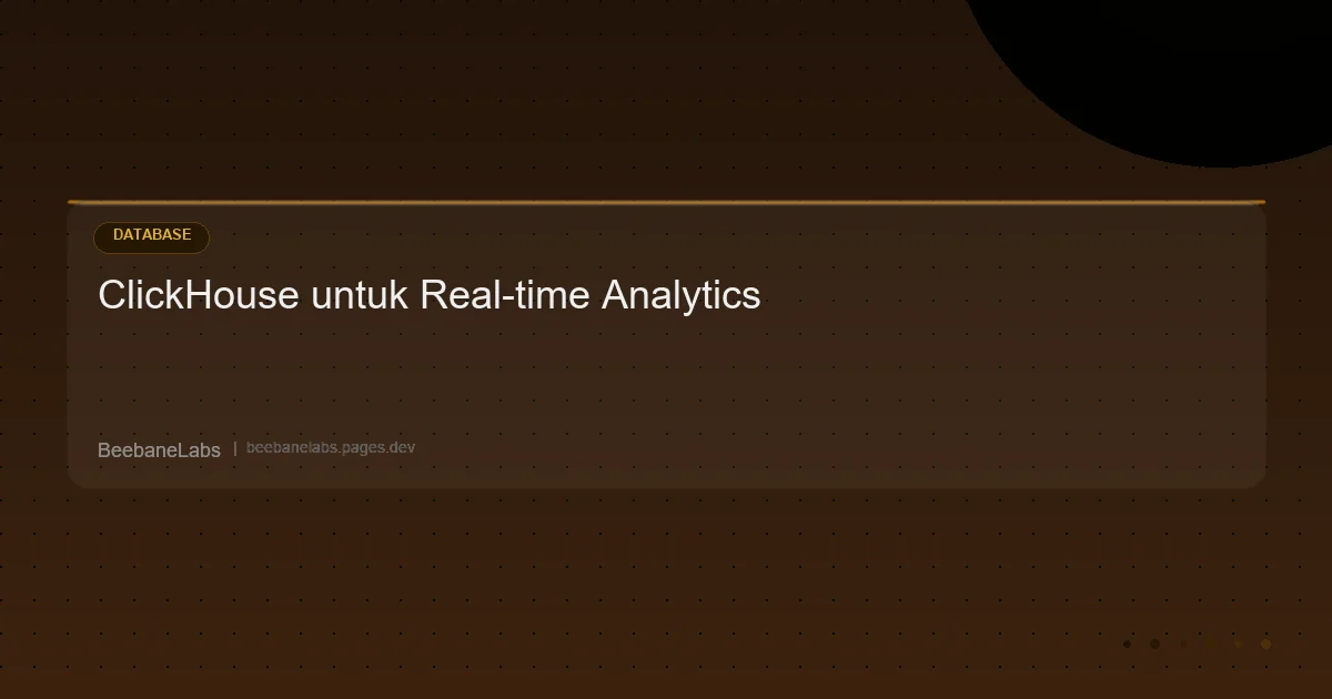 Artikel: Clickhouse Analytics