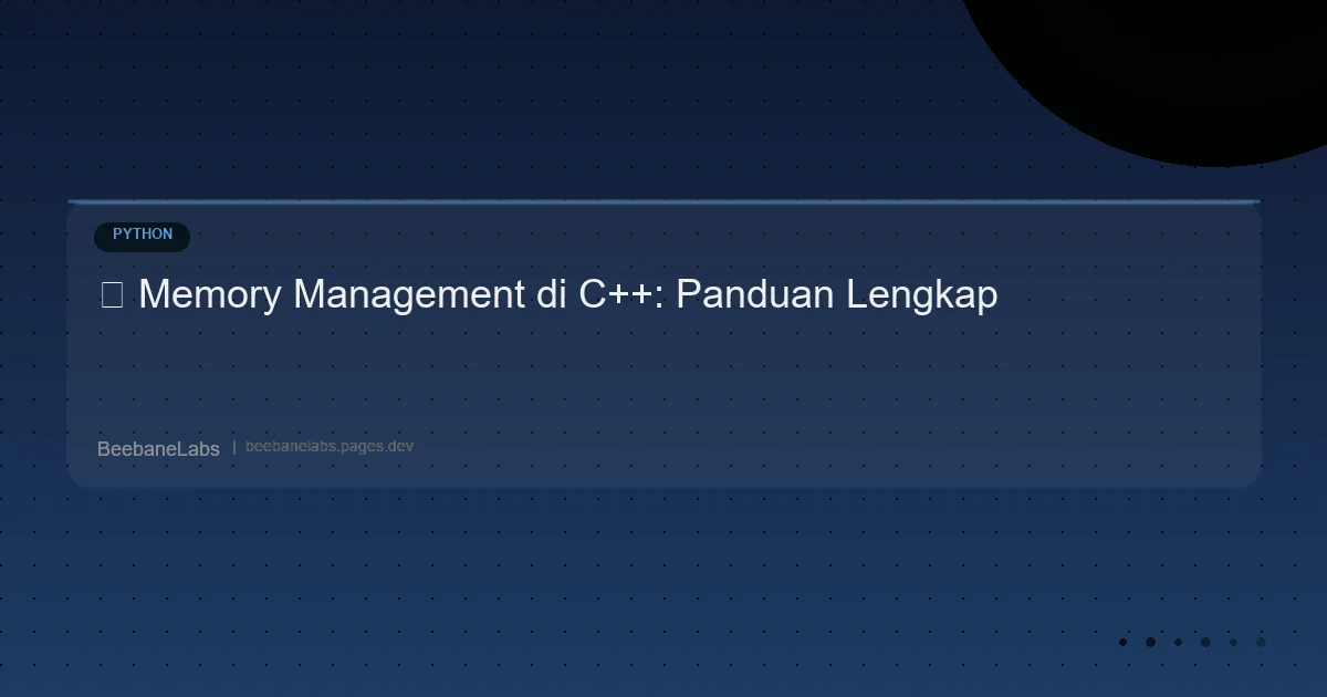 Artikel: Cpp Memory Management