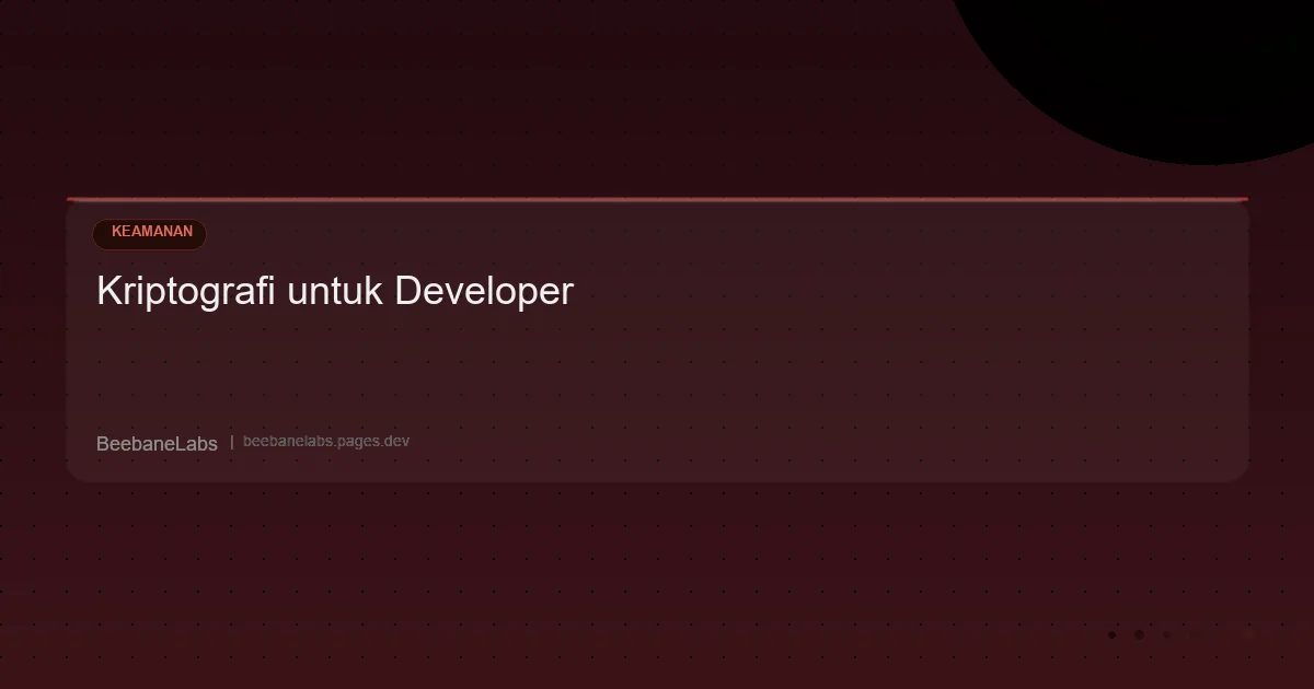 Artikel: Cryptography Developer