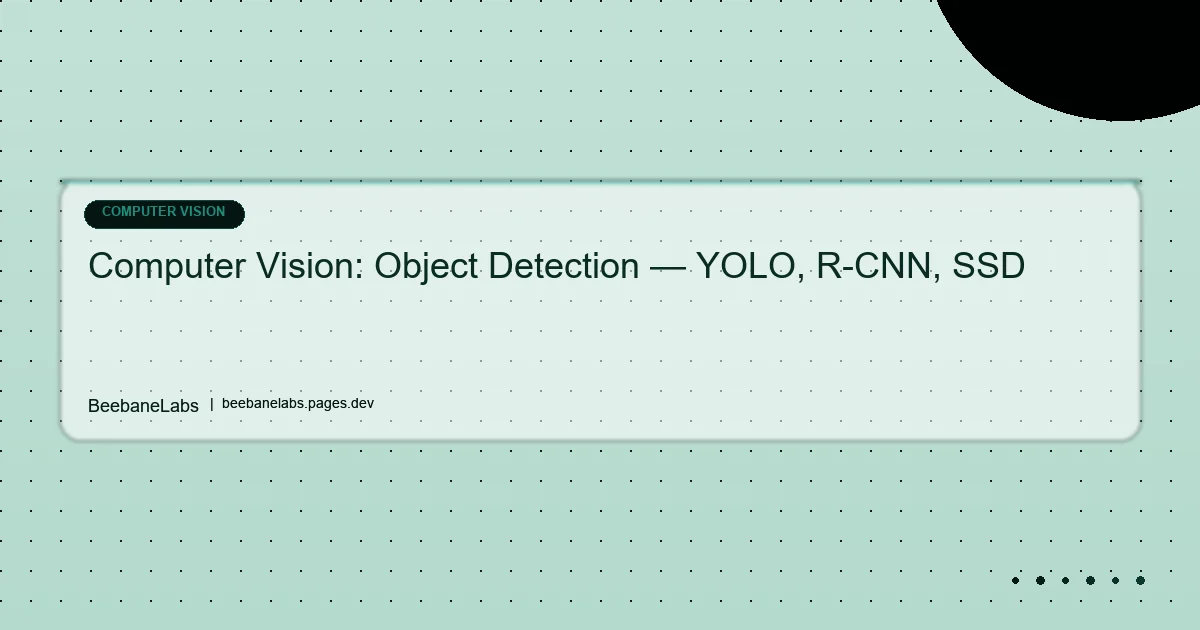 Artikel: Cv Object Detection