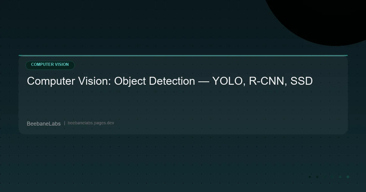 Artikel: Cv Object Detection