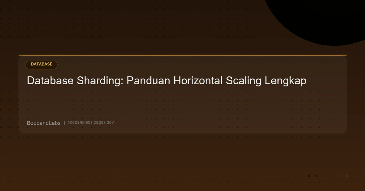 Artikel: Database Sharding