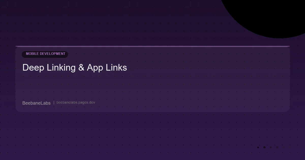 Artikel: Deep Linking