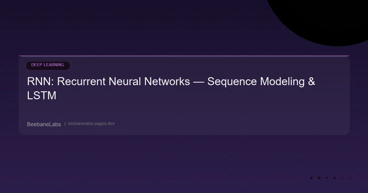 Artikel: Dl Rnn Sequence