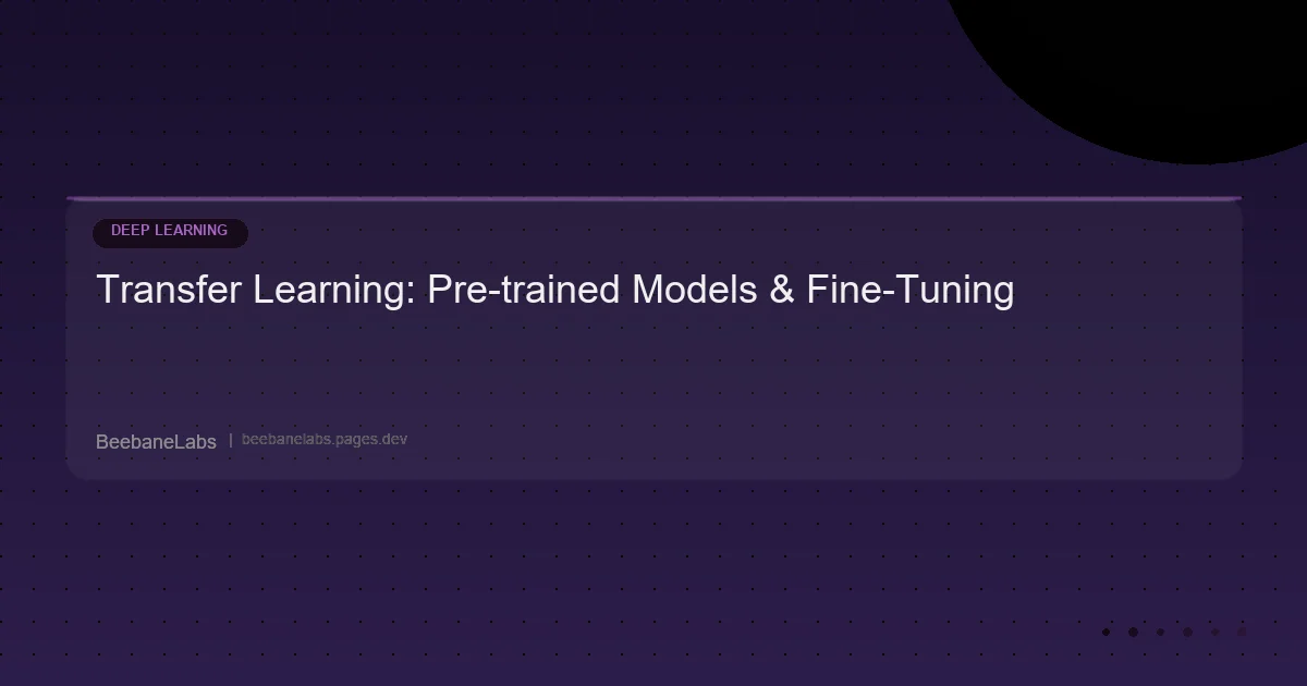 Artikel: Dl Transfer Learning