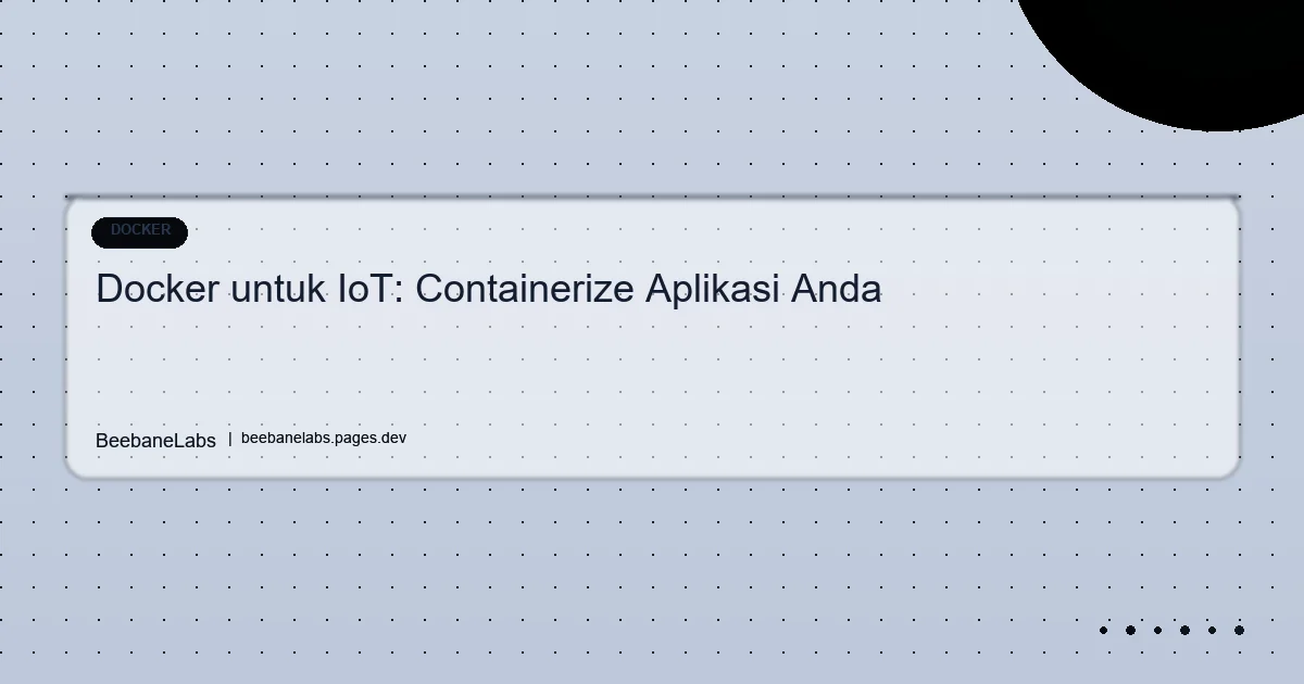 Artikel: Docker Iot