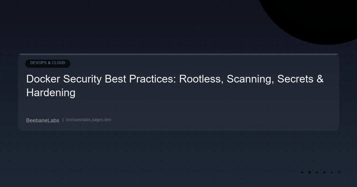 Artikel: Docker Security