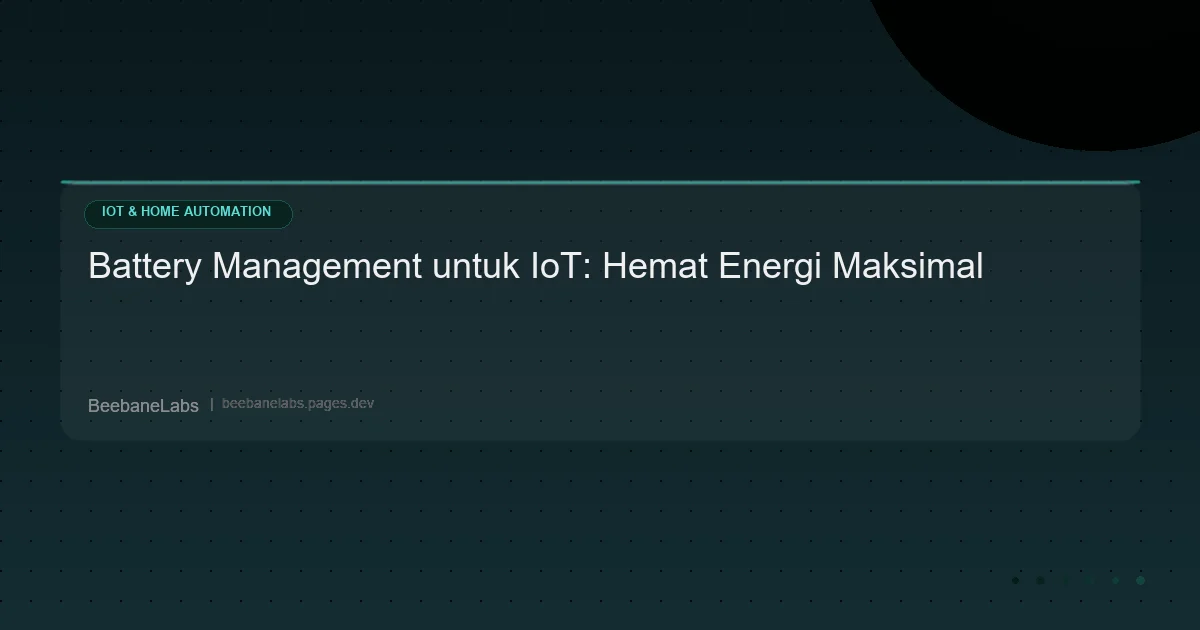 Artikel: Esp32 Battery Management
