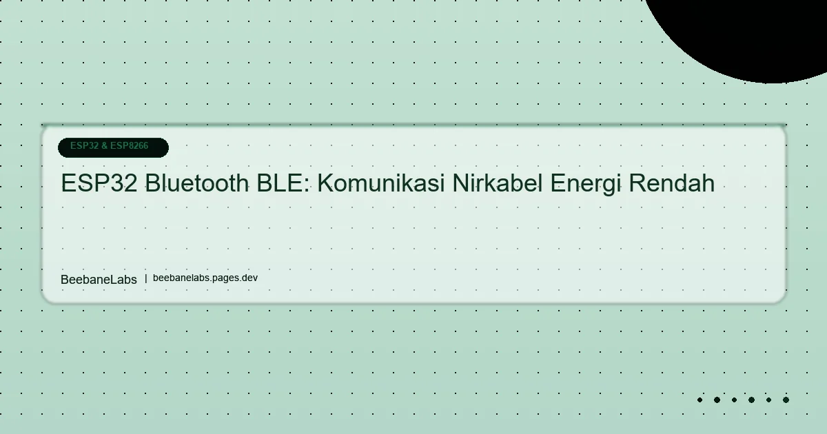 Artikel: Esp32 Bluetooth Ble