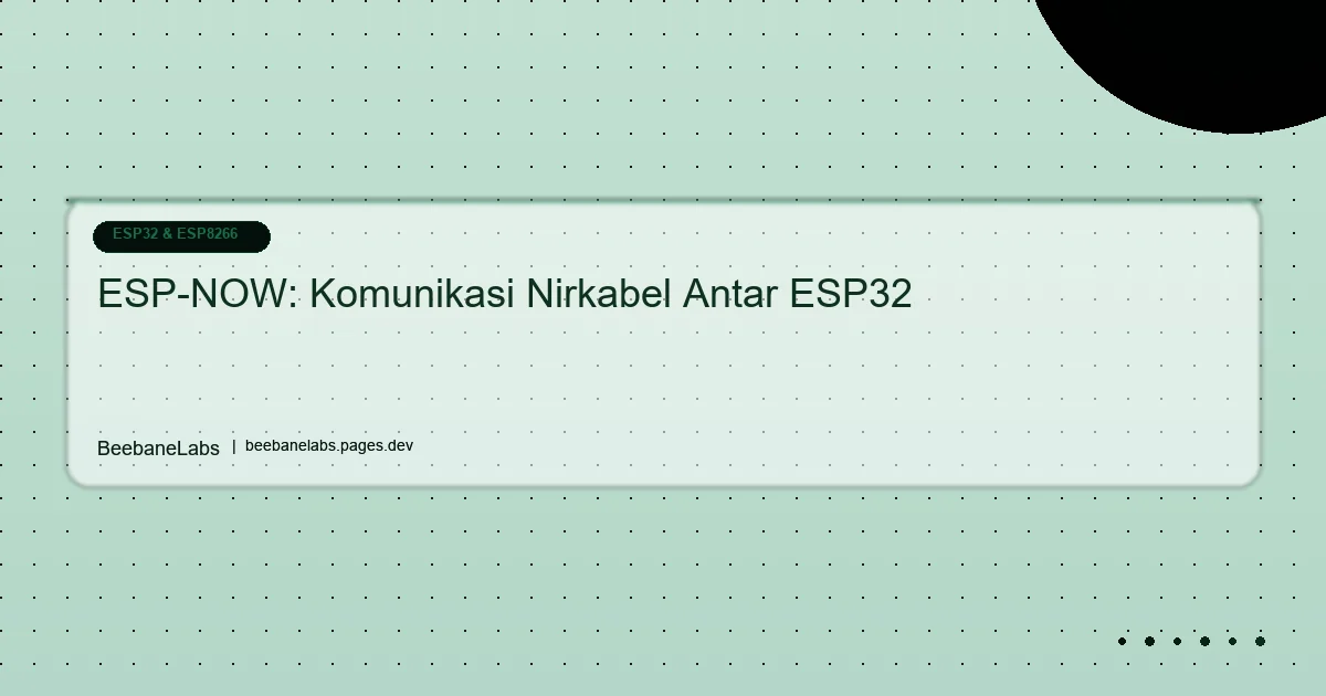 Artikel: Esp32 Espnow