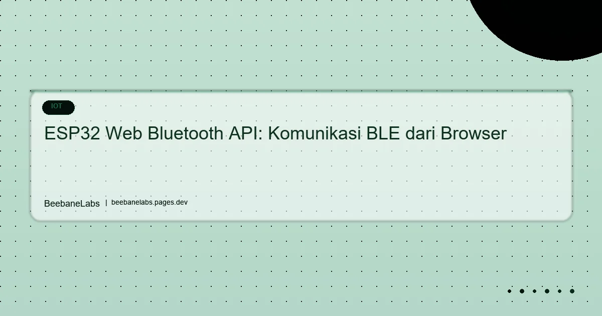 Artikel: Esp32 Web Bluetooth