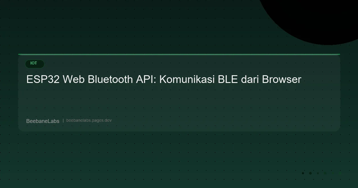Artikel: Esp32 Web Bluetooth