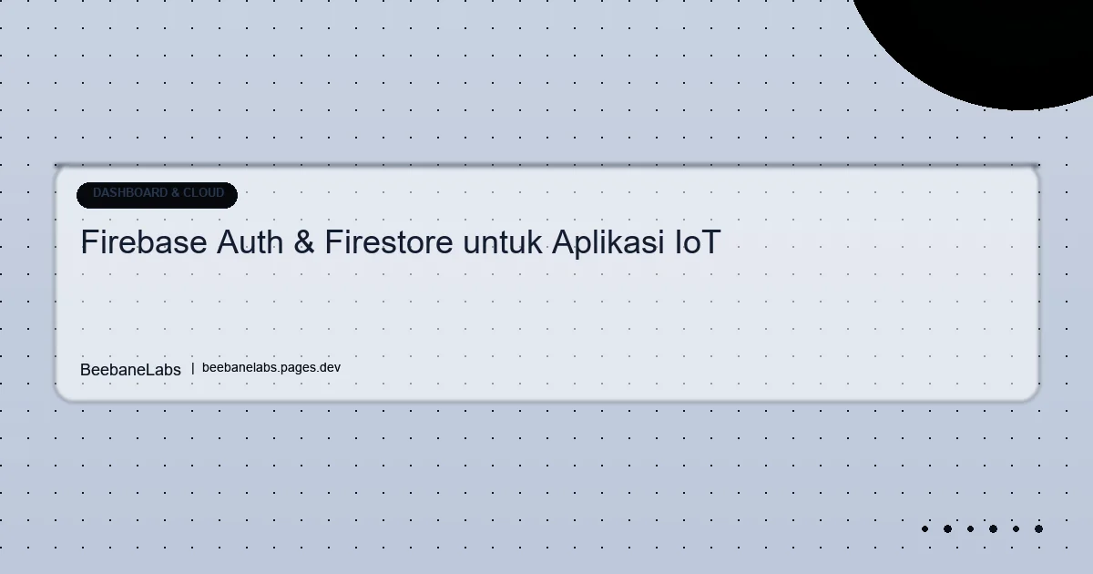 Artikel: Firebase Auth Firestore