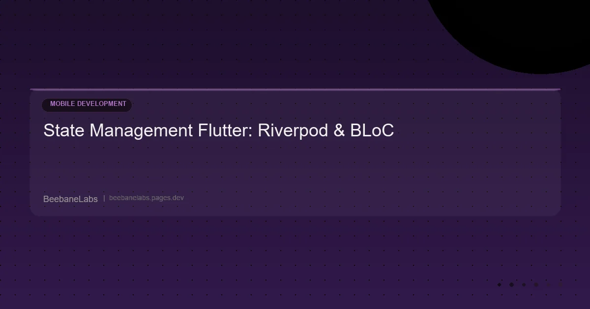 Artikel: Flutter State Management