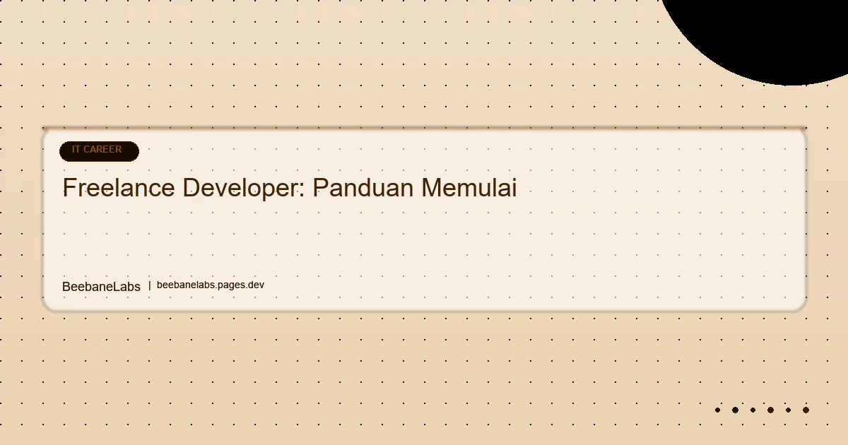 Artikel: Freelance Developer