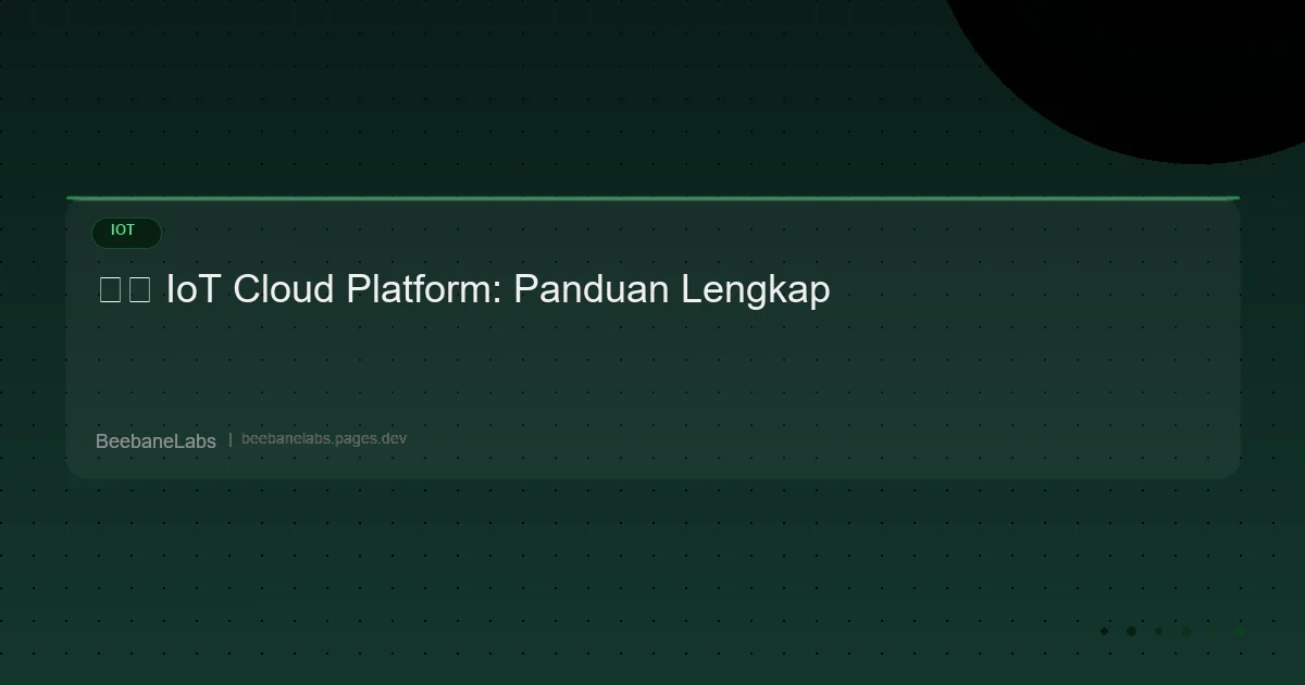 Artikel: Iot Cloud Platform