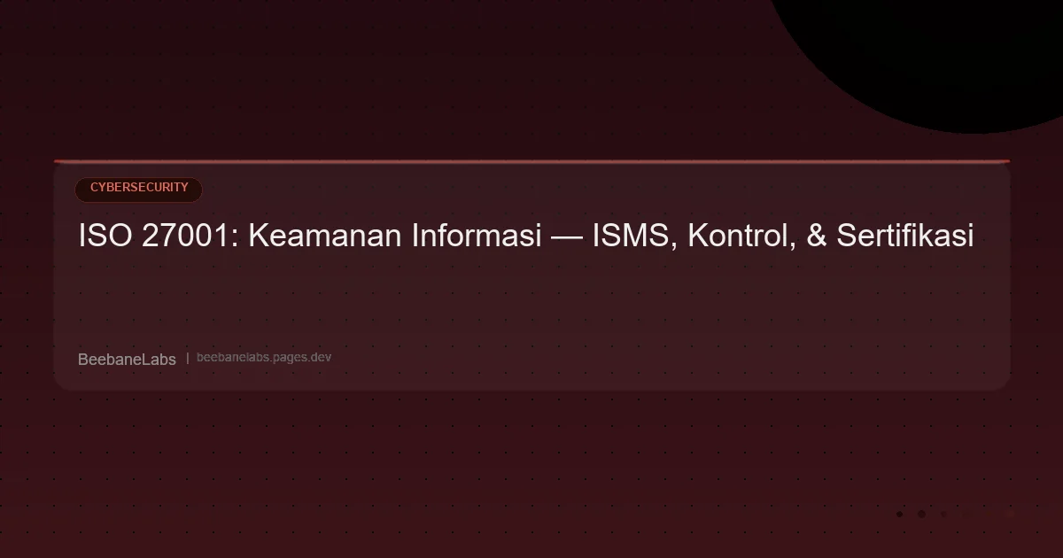 Artikel: Iso 27001 Basics
