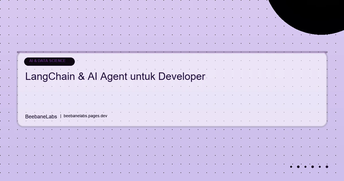 Artikel: Langchain Ai Agent