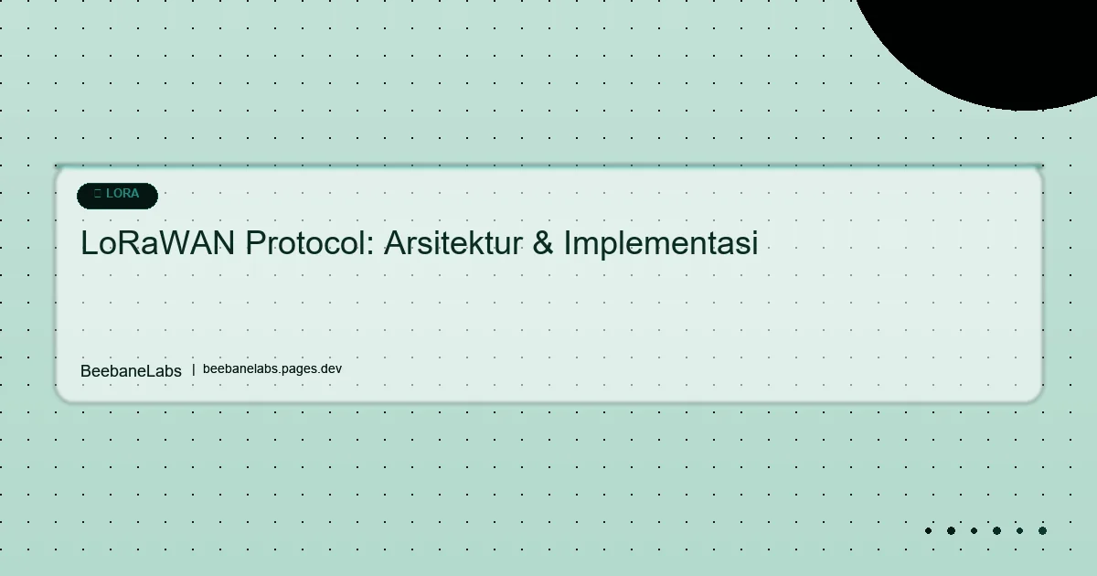 Artikel: Lora Wan Protocol