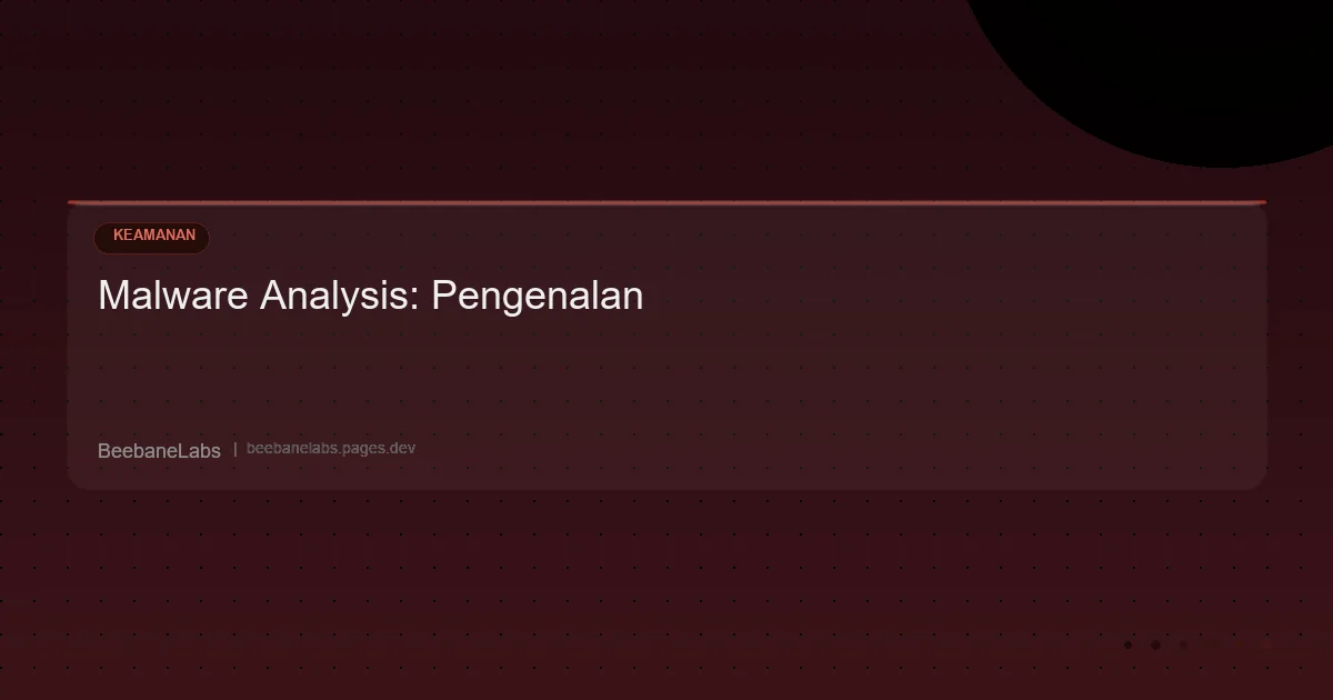 Artikel: Malware Analysis Basics