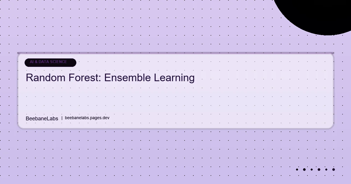 Artikel: Ml Random Forest