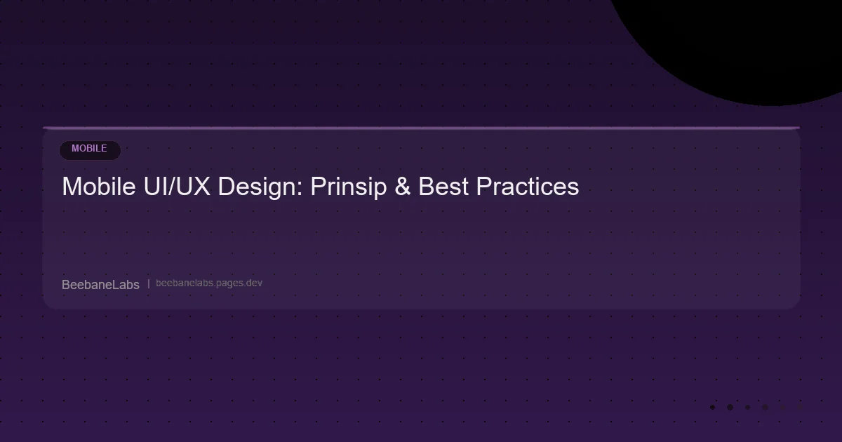 Artikel: Mobile Uiux