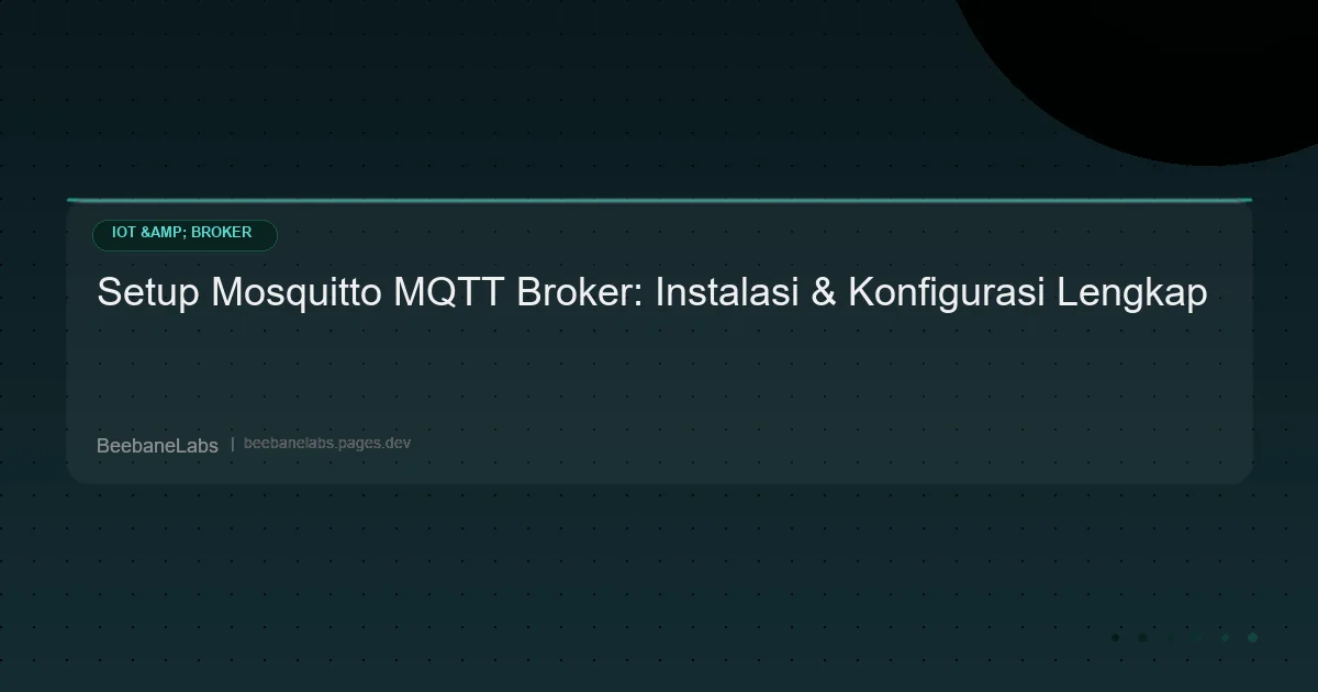 Artikel: Mqtt Mosquitto Setup
