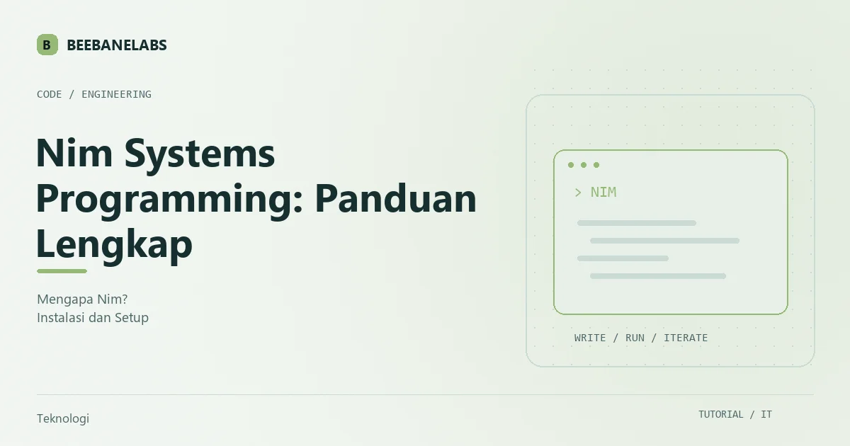 Ilustrasi tutorial: Nim Systems Programming: Metaprogramming, Memory Management, dan Performance