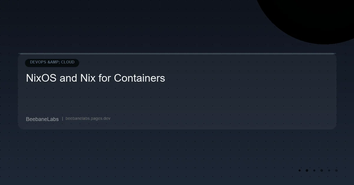 Artikel: Nix Containers