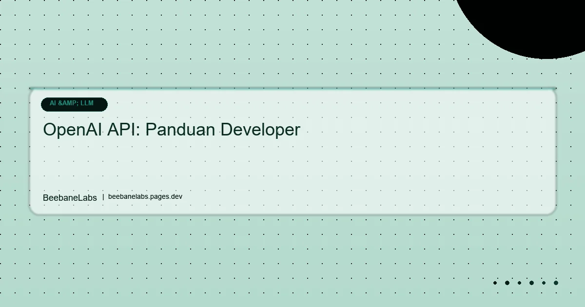 Artikel: Openai Api Basics