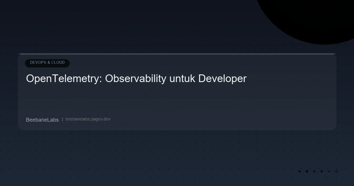 Artikel: Opentelemetry