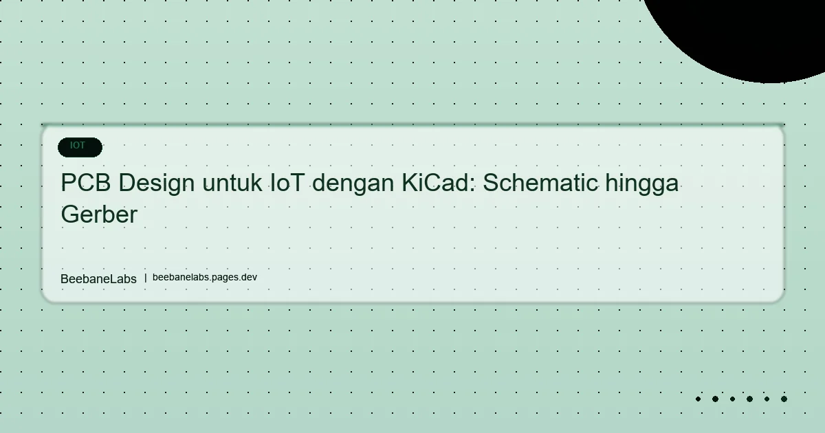 Artikel: Pcb Design Iot