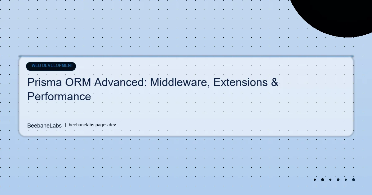 Artikel: Prisma Advanced