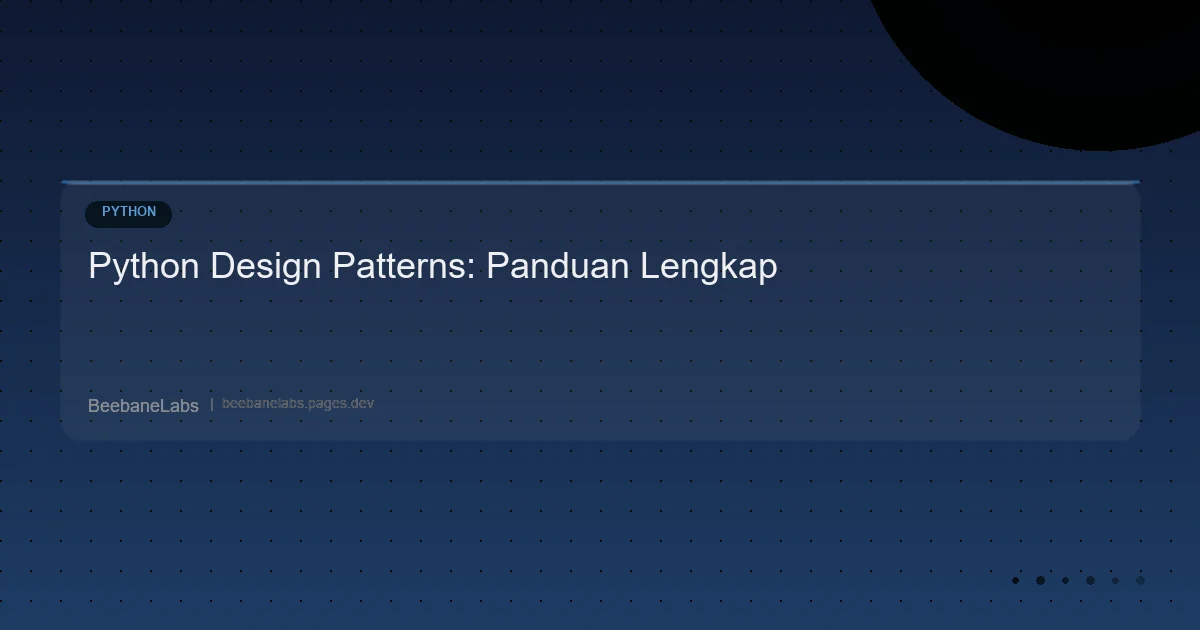 Artikel: Python Design Patterns