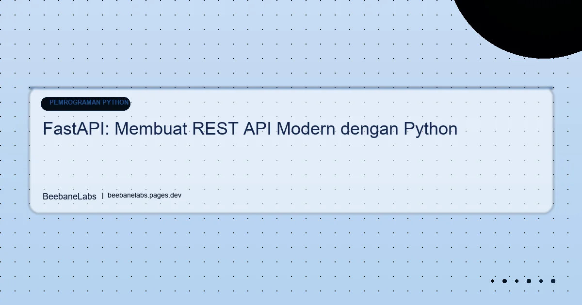 Artikel: Python Fastapi