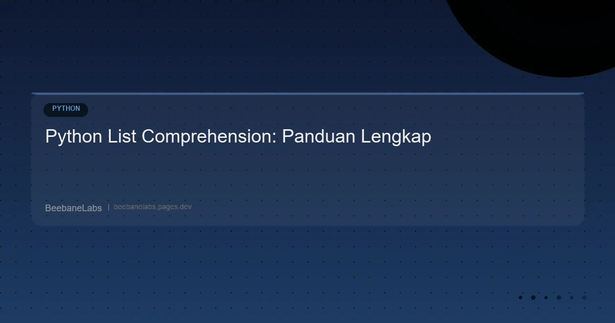 Artikel: Python List Comprehension