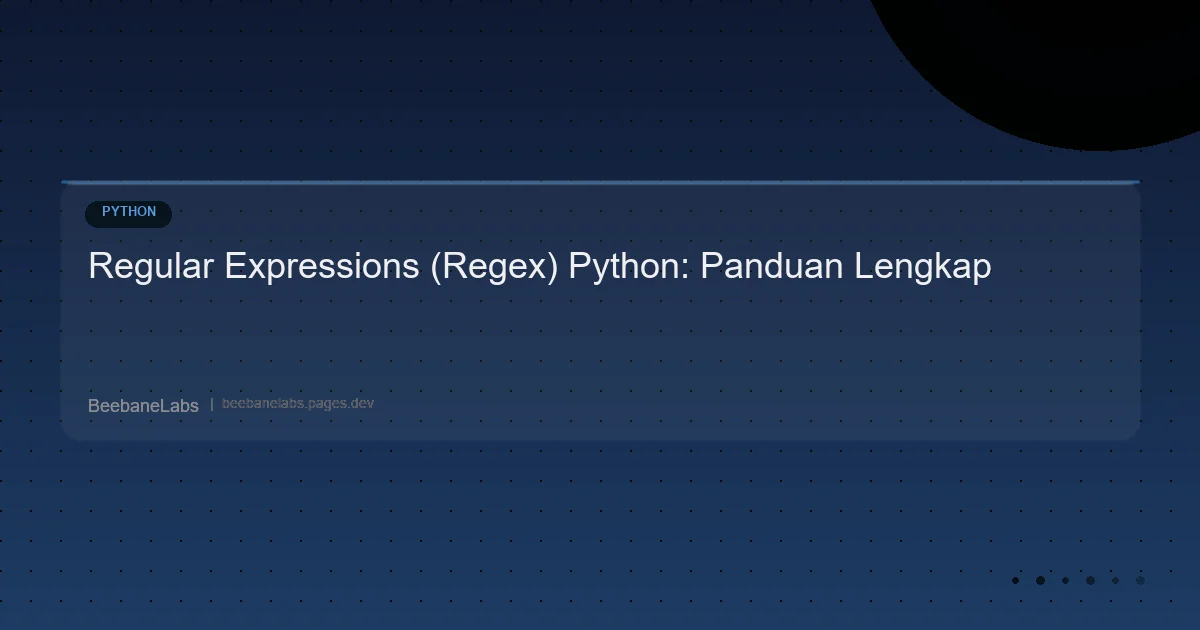 Artikel: Python Regular Expressions