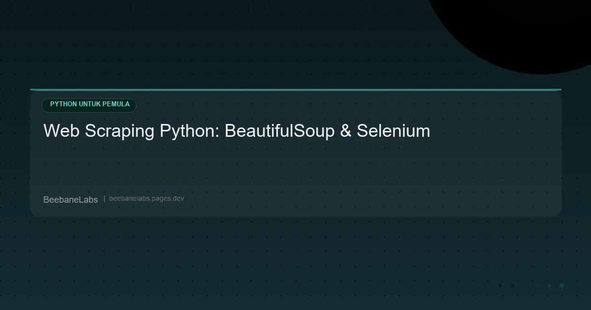 Artikel: Python Web Scraping