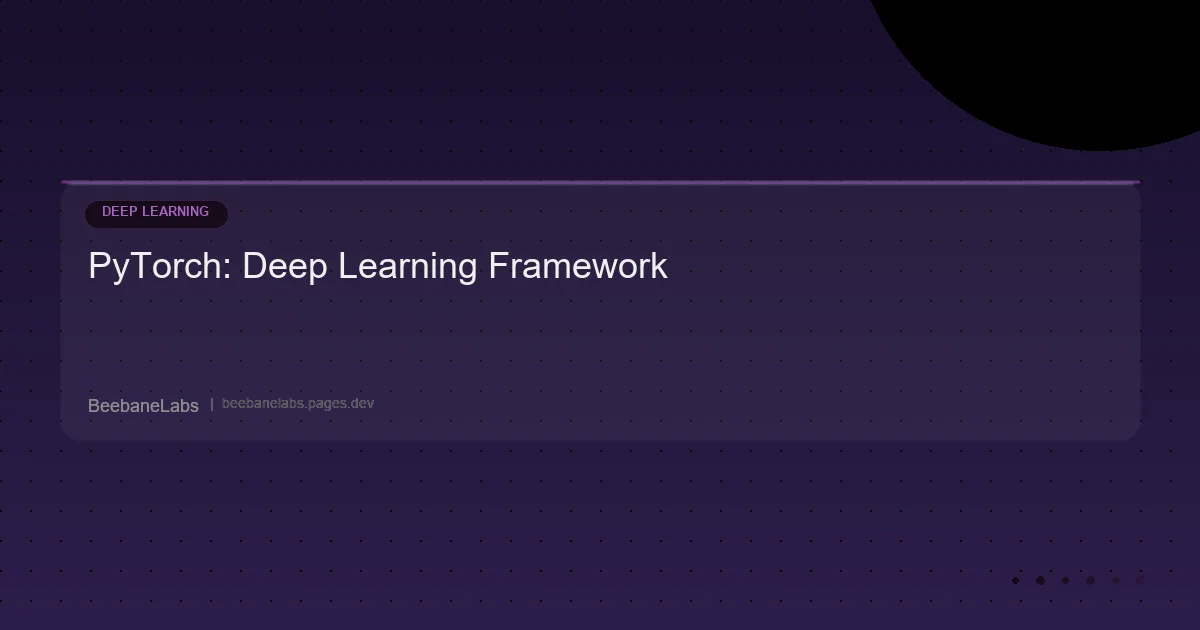Artikel: Pytorch Basics