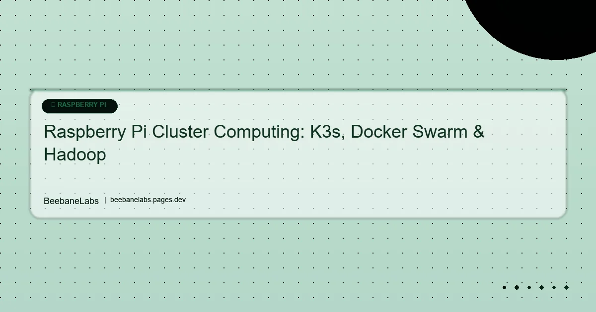 Artikel: Raspberry Pi Cluster