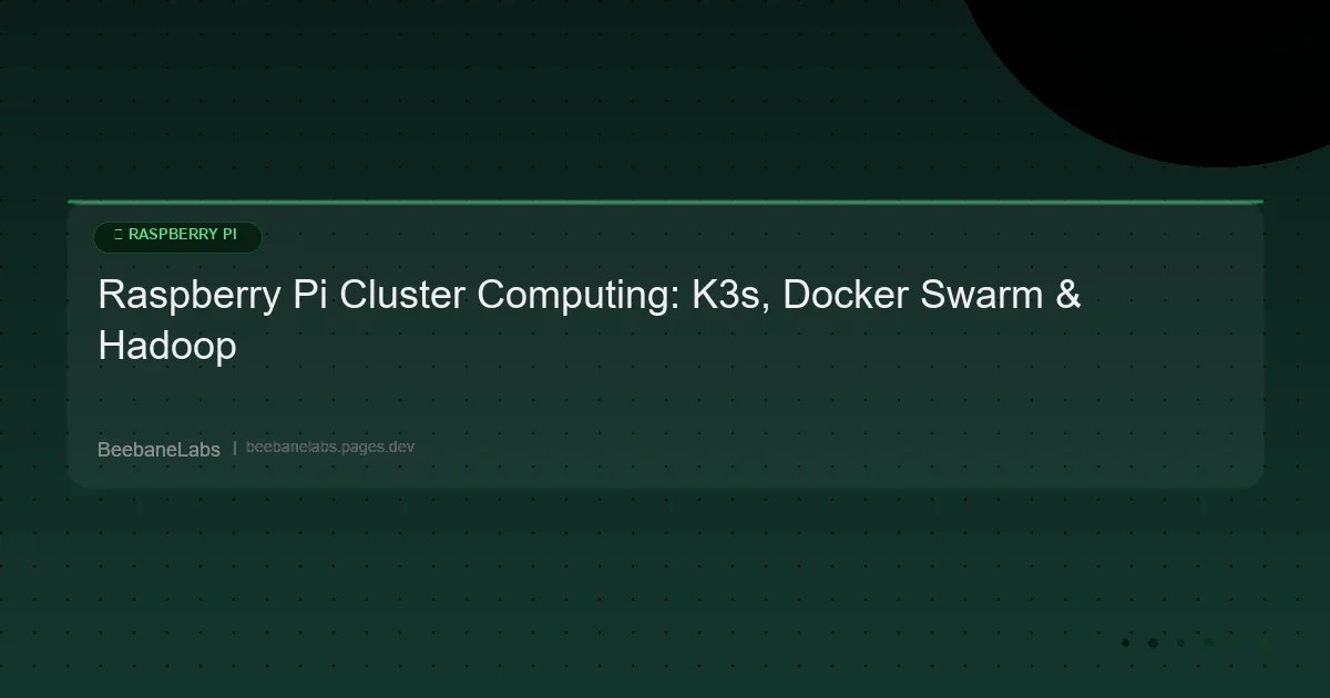 Artikel: Raspberry Pi Cluster
