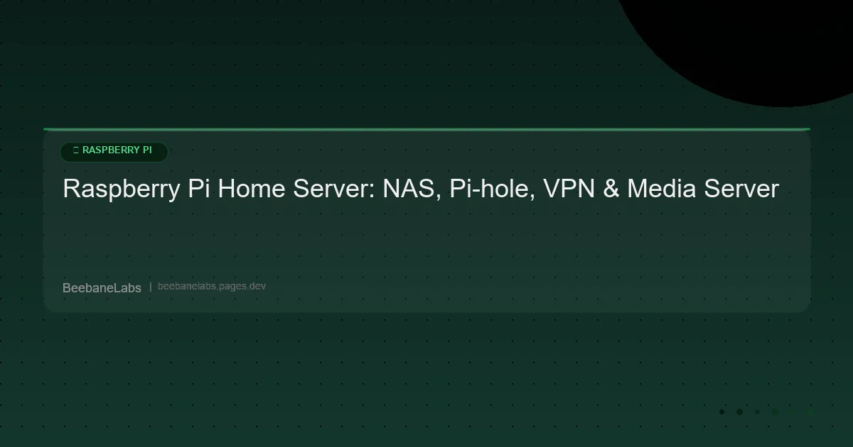 Artikel: Raspberry Pi Home Server